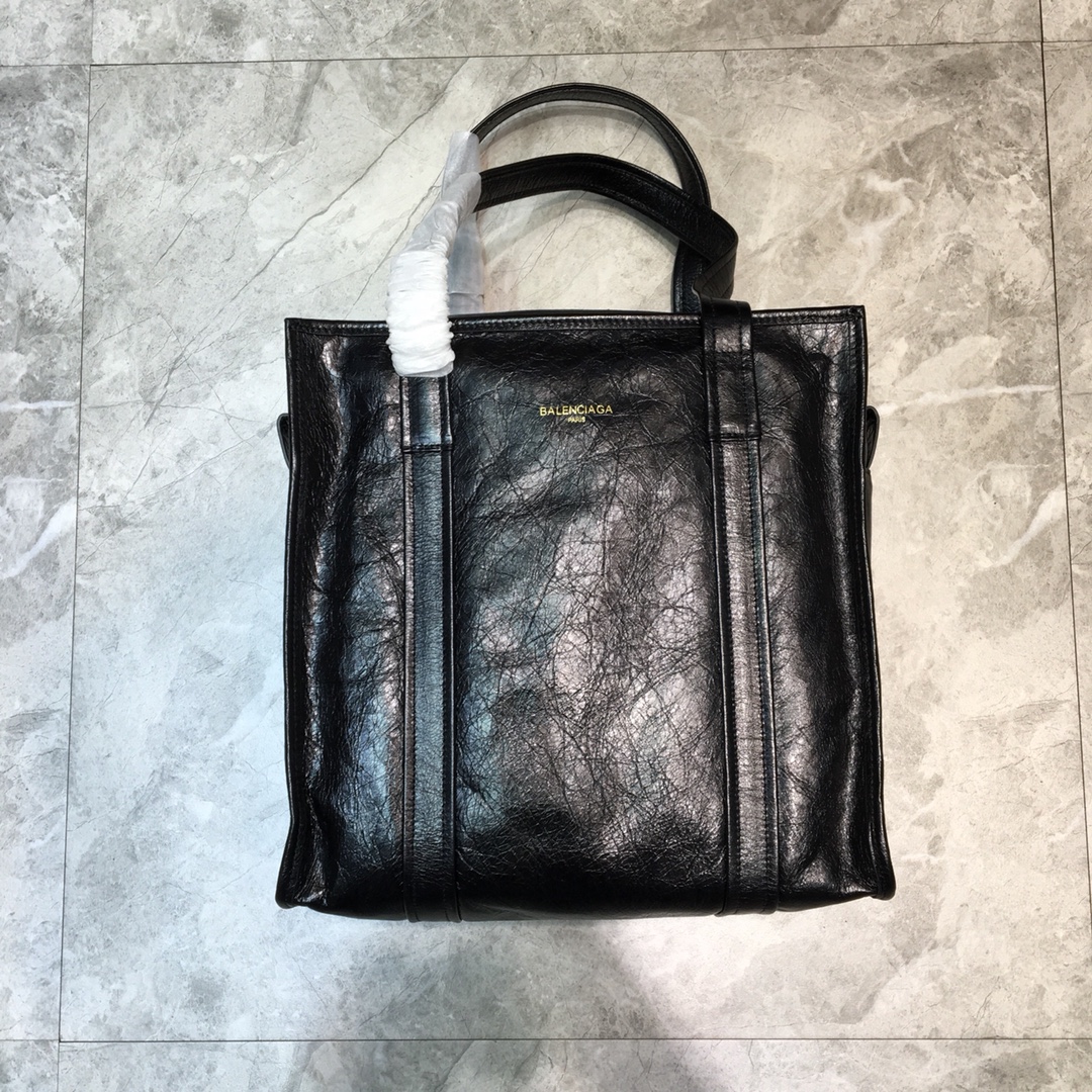 Balenciaga Bazar Medium Handbag Shopping Bag Black